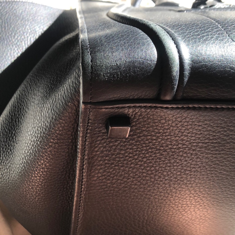 Celine Black Leather Mini Luggage Tote - Picture 6 of 15